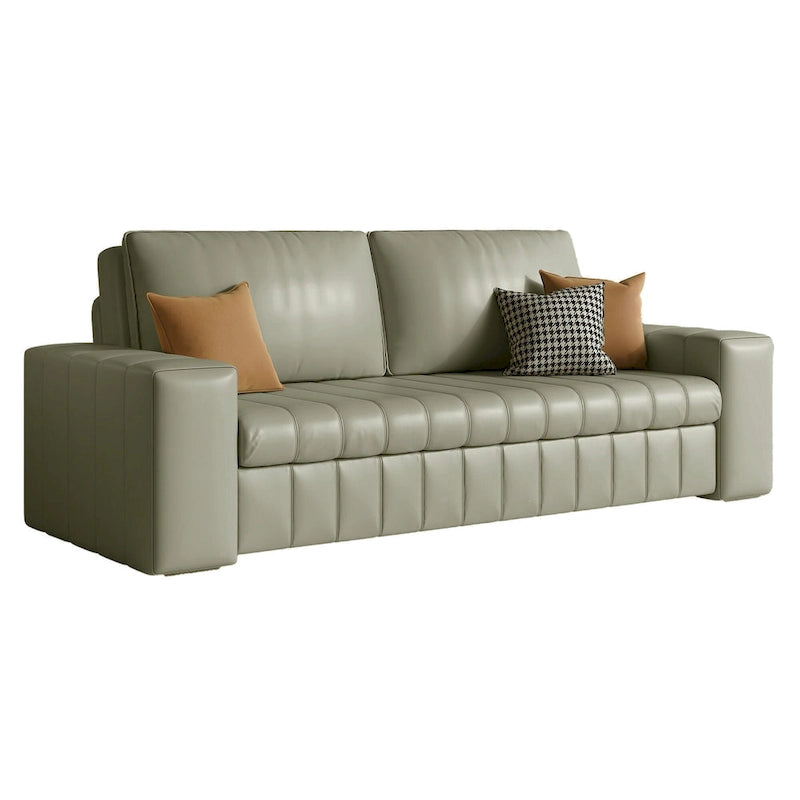 JASIWAY Modern Upholstered Loveseat Sleeper Sofa Bed with Storage