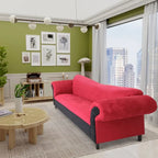 Coast to Coast Sofas Traditional 3 Seater Sofa Velvet Solid Wood Frame Upholstered