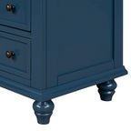 3-Drawer Storage Wood Cabinet, End Table with Pull out Tray