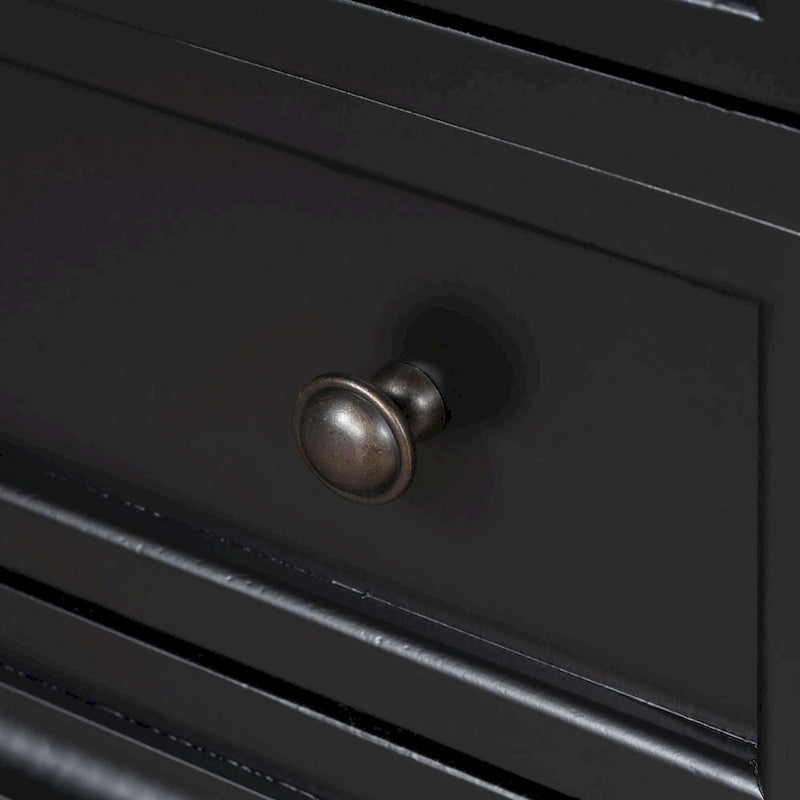 3-Drawer Storage Wood Cabinet, End Table with Pull out Tray