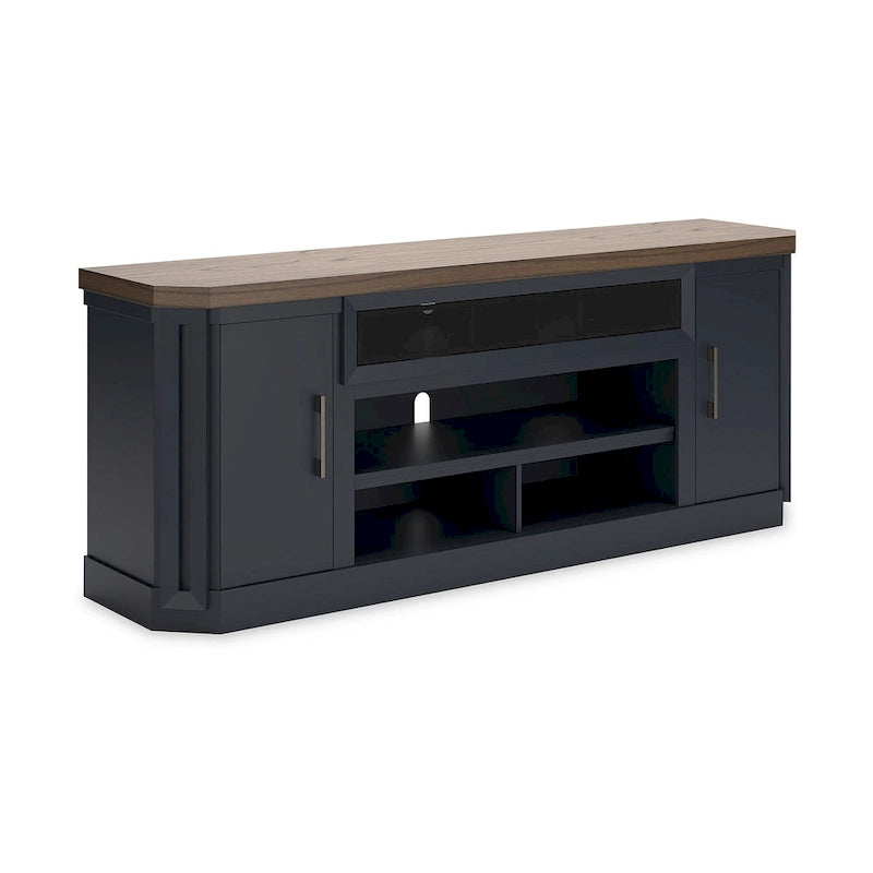 Signature Design by Ashley Brown and Blue Landocken 83 TV Stand - 83W x 20D x 33H