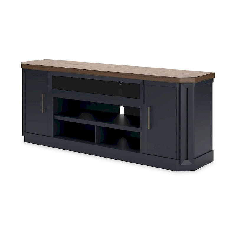 Signature Design by Ashley Brown and Blue Landocken 83 TV Stand - 83W x 20D x 33H
