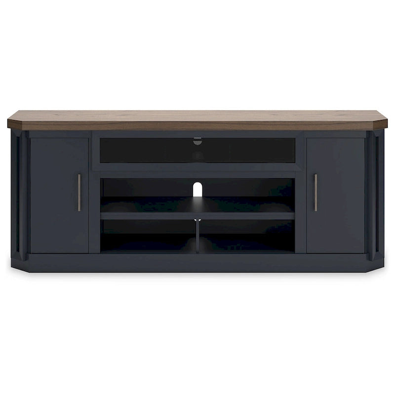 Signature Design by Ashley Brown and Blue Landocken 83 TV Stand - 83W x 20D x 33H