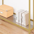 2 Tier Retro Console Table with MDF Shelf Storage - 41.3