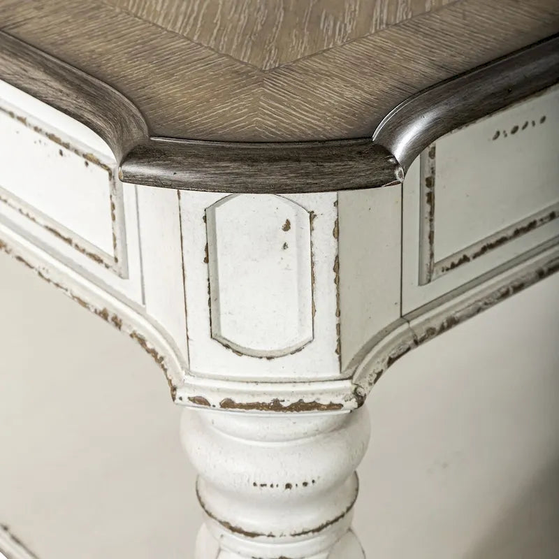 Magnolia Manor Antique White Weathered Bark 3-piece Cocktail Table Set