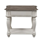 Magnolia Manor Antique White Weathered Bark 3-piece Cocktail Table Set