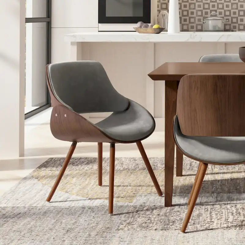 WYNDENHALL Malone Mid Century Modern Bentwood Dining Chair