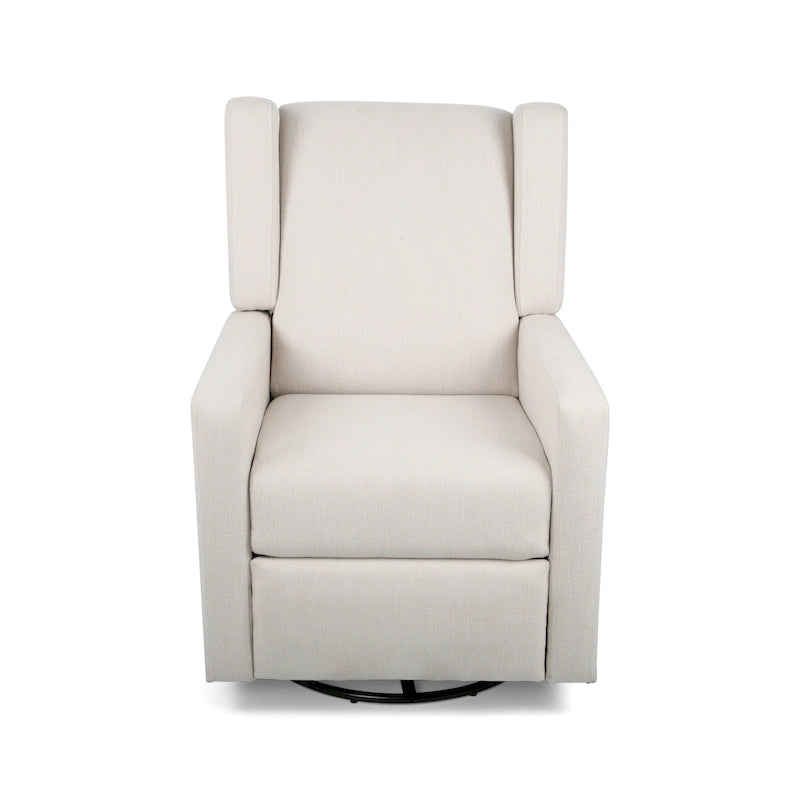 Hounker Contemporary Upholstered Swivel Recliner by Christopher Knight Home