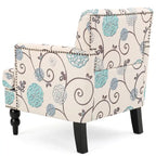 Harrison Floral Fabric Tufted Club Chair by Christopher Knight Home - 28.00 L x 29.50 W x 33.50 H