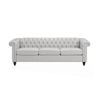 Parkhurst Tufted Grey Chesterfield Sofa by Christopher Knight Home