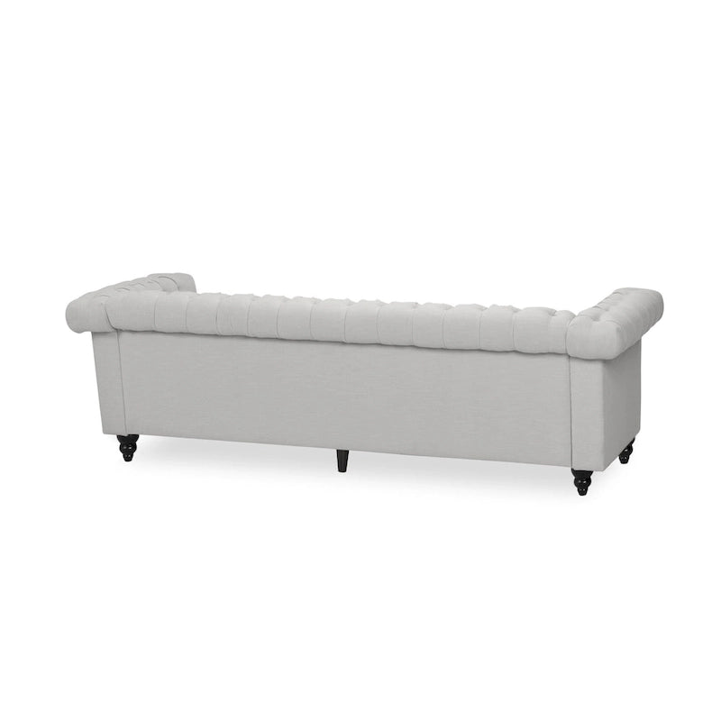 Parkhurst Tufted Grey Chesterfield Sofa by Christopher Knight Home