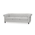 Parkhurst Tufted Grey Chesterfield Sofa by Christopher Knight Home