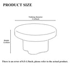 Modern Artistic Flower Glass Round Coffee Table Side Table