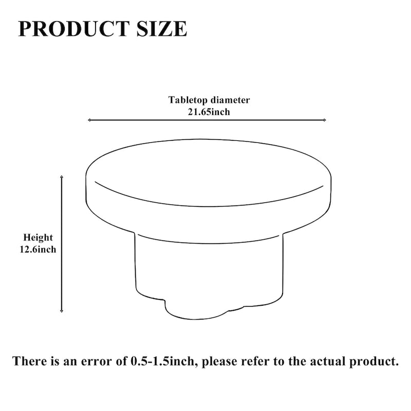 Modern Artistic Flower Glass Round Coffee Table Side Table