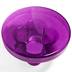 Modern Artistic Flower Glass Round Coffee Table Side Table