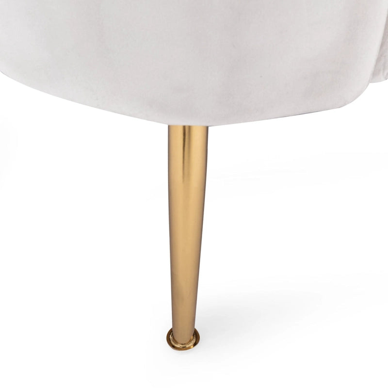 Reitz Glam Velvet Shell 3 Seater Sofa by Christopher Knight Home - 76.25 L x 29.25 W x 33.50 H