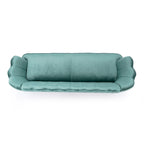 Reitz Glam Velvet Shell 3 Seater Sofa by Christopher Knight Home - 76.25 L x 29.25 W x 33.50 H