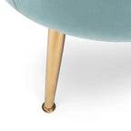 Reitz Glam Velvet Shell 3 Seater Sofa by Christopher Knight Home - 76.25 L x 29.25 W x 33.50 H