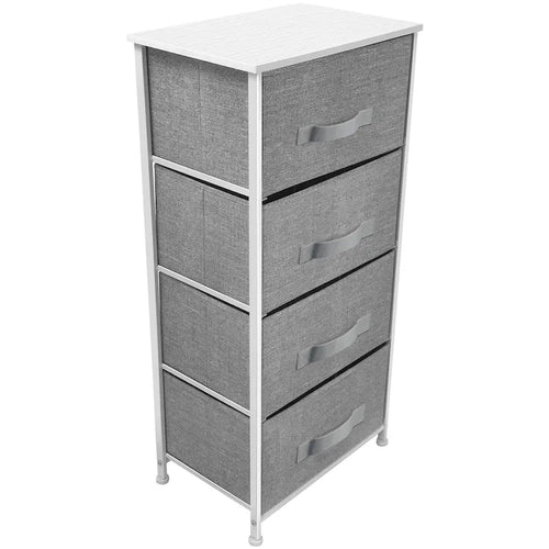 4 Drawer Bedside Nightstand Chest Tower Bedroom Dresser Assorted Colors