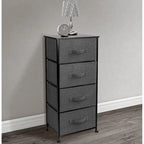 4 Drawer Bedside Nightstand Chest Tower Bedroom Dresser Assorted Colors