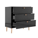 Morden Wood Furniture 3-Drawer Dresser Chest