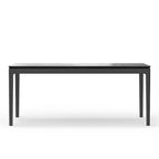 Cove Rectangular Solid Wood Dining Table, Vintage Black