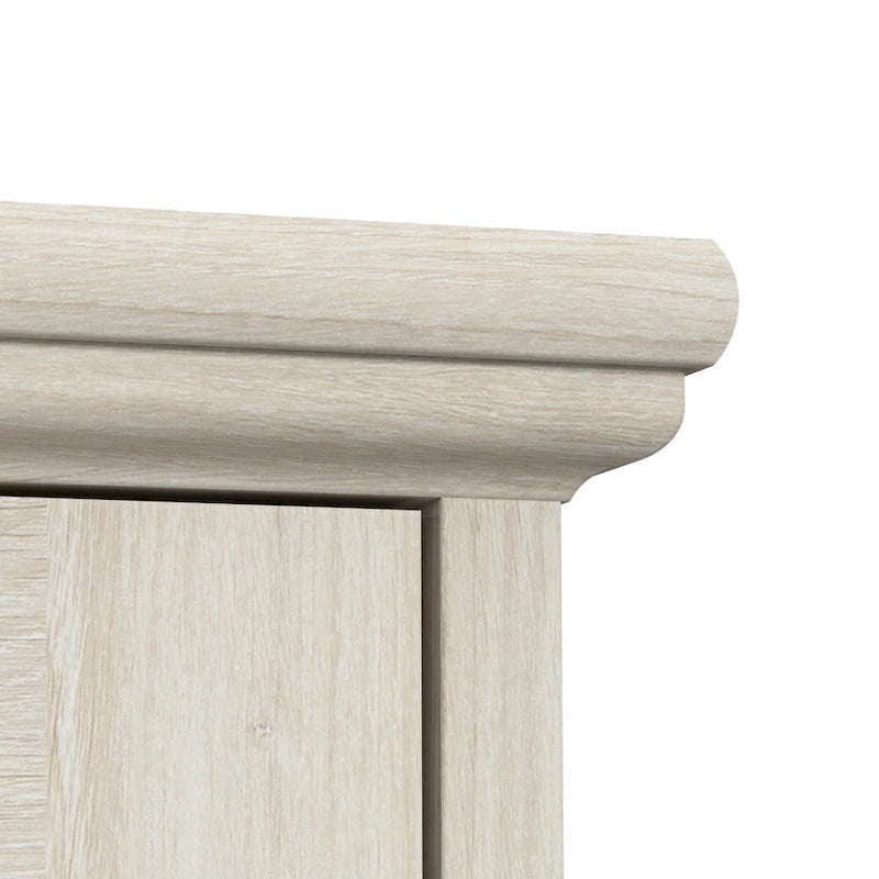 Lennox Small Farmhouse End Table with Storage by Bush Furniture