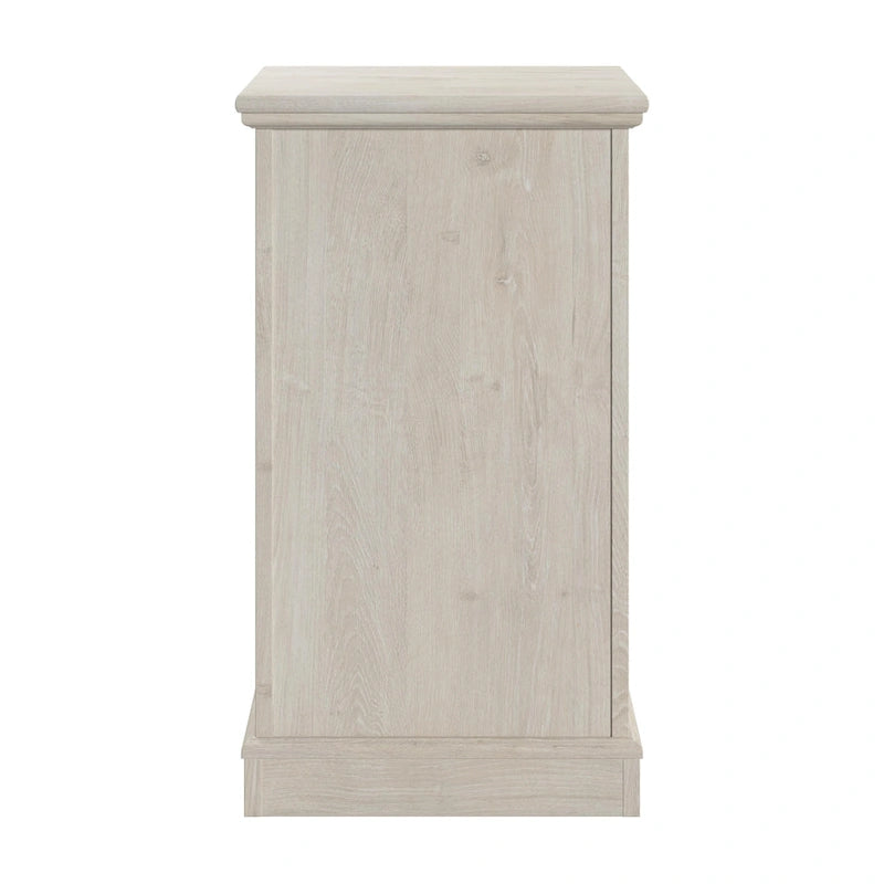 Lennox Small Farmhouse End Table with Storage by Bush Furniture