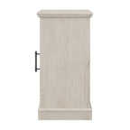 Lennox Small Farmhouse End Table with Storage by Bush Furniture