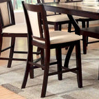 Uria Contemporary Cherry Wood 9-Piece Counter Height Dining Set by Furniture of America