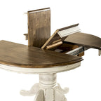 Carolina Crossing Antique Honey White Pedestal Table Set