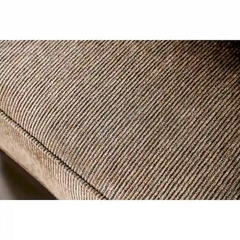 Dhirendra Traditional Brown Faux Leather Loveseat by Furniture of America