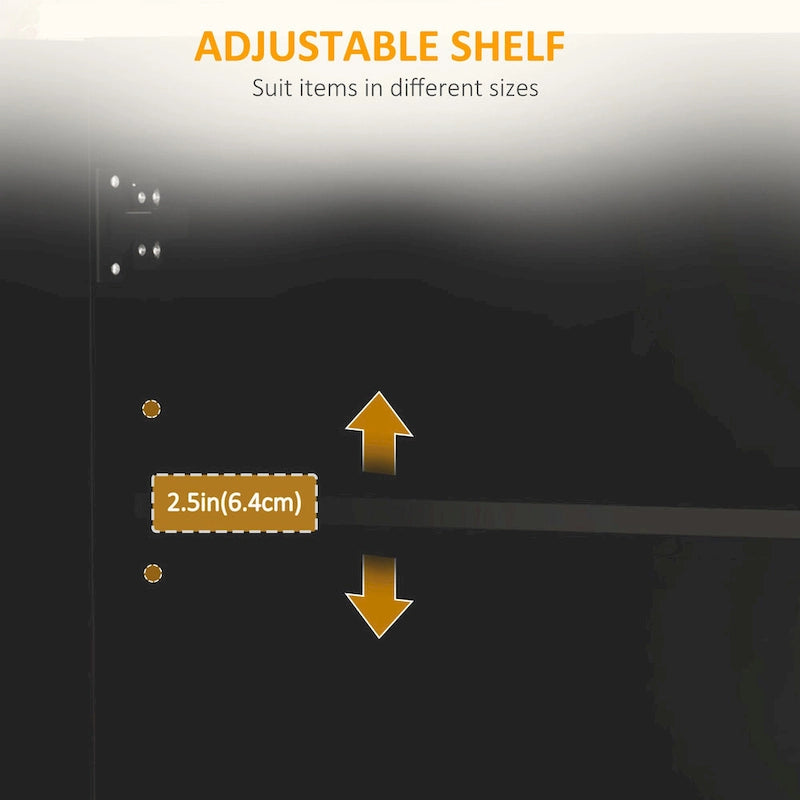 HOMCOM Kitchen Island with Storage, Rolling Kitchen Island on Wheels with Drawer, 3 Cabinets, Stainless Steel Countertop