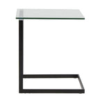 Porch & Den Birchshire Stainless Steel/ Glass End Table