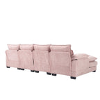Sectional Sofa Cloud Couch for Living Room, Modern Chenille/Boucle U Shaped Couch, Comfy Modular Sofa Sleeper with Double Chaise