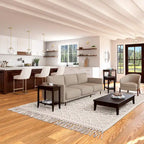 Leick Home Laurent Recliner Wedge Table with Shelf