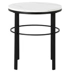 Gaia 20 Wide Round Side Table with Faux Marble Top