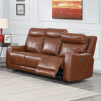 Steve Silver Newport Power Top Grain Leather Reclining Sofa