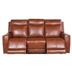 Steve Silver Newport Power Top Grain Leather Reclining Sofa