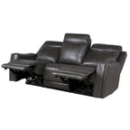 Steve Silver Newport Power Top Grain Leather Reclining Sofa