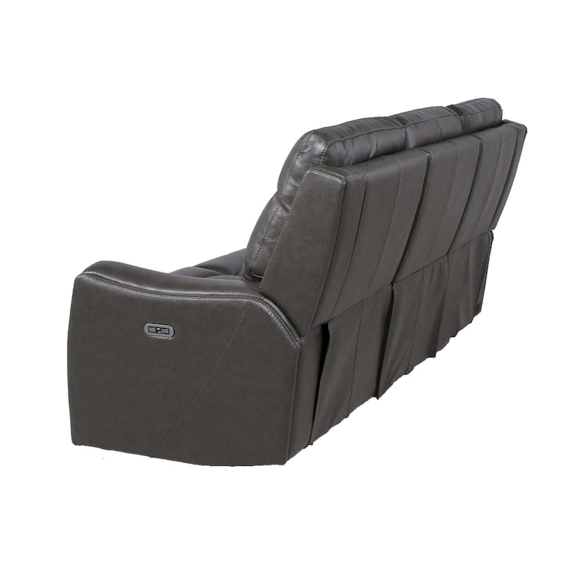 Steve Silver Newport Power Top Grain Leather Reclining Sofa