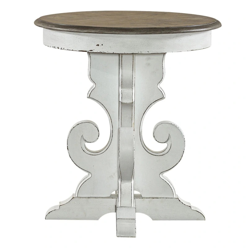 Magnolia Manor Round End Table - 2 Finish Options