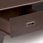 WYNDENHALL Tierney SOLID HARDWOOD 48 inch Wide Rectangle Mid Century Modern Coffee Table - 48 W x 22 D x 20 H