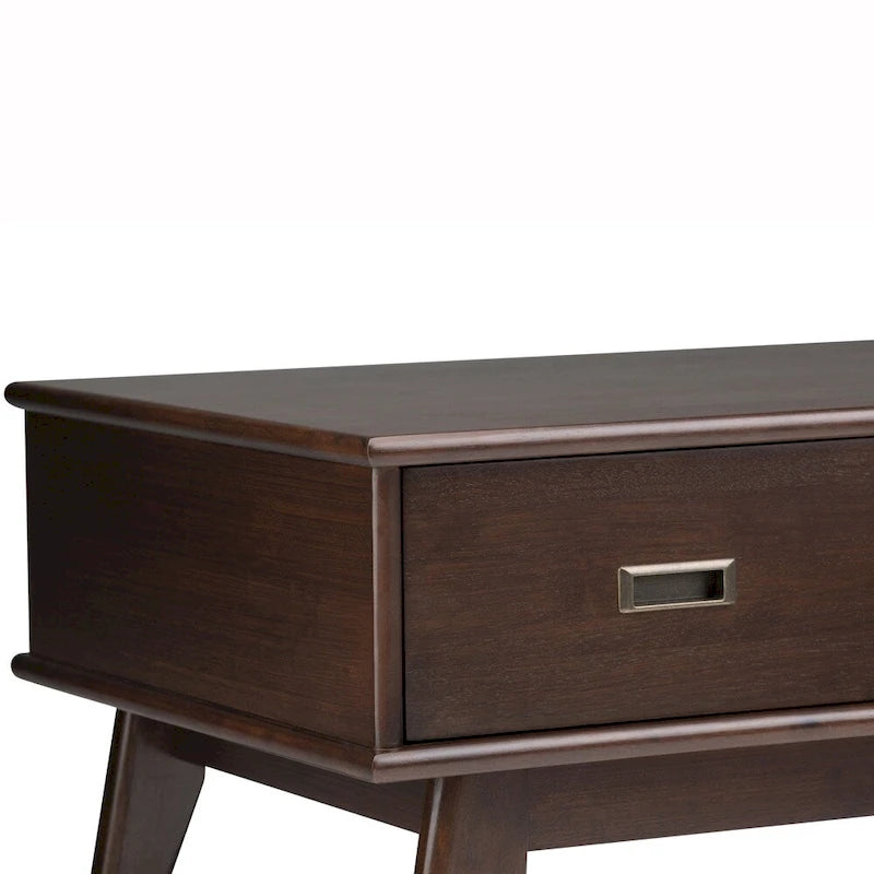 WYNDENHALL Tierney SOLID HARDWOOD 48 inch Wide Rectangle Mid Century Modern Coffee Table - 48 W x 22 D x 20 H