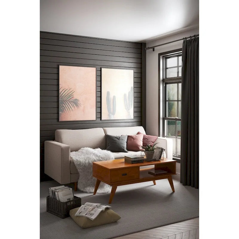 WYNDENHALL Tierney SOLID HARDWOOD 48 inch Wide Rectangle Mid Century Modern Coffee Table - 48 W x 22 D x 20 H