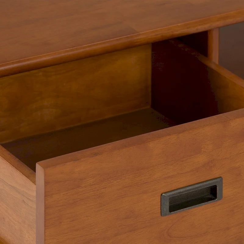 WYNDENHALL Tierney SOLID HARDWOOD 48 inch Wide Rectangle Mid Century Modern Coffee Table - 48 W x 22 D x 20 H