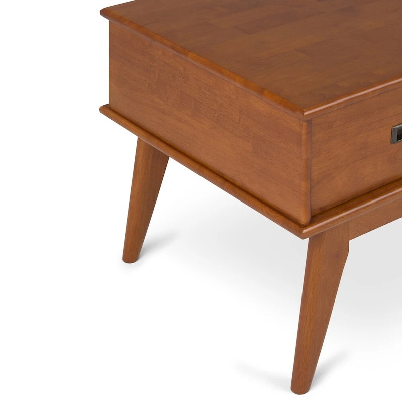 WYNDENHALL Tierney SOLID HARDWOOD 48 inch Wide Rectangle Mid Century Modern Coffee Table - 48 W x 22 D x 20 H