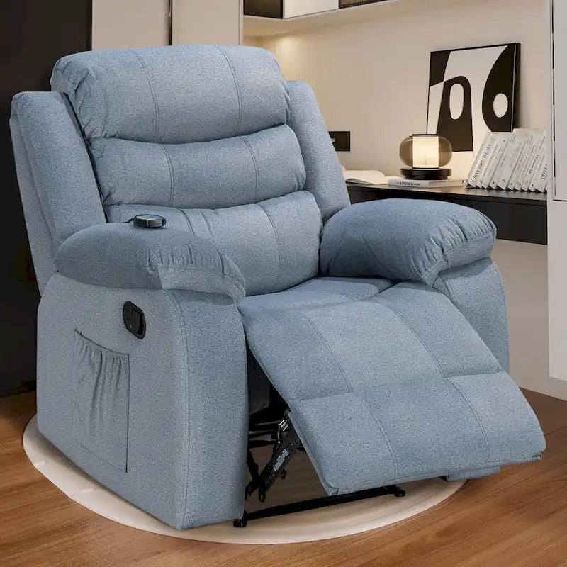 Soft Recliner Chair with Massage and Heat Function