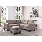 Newbury Twill Fabric Sectional Sofa