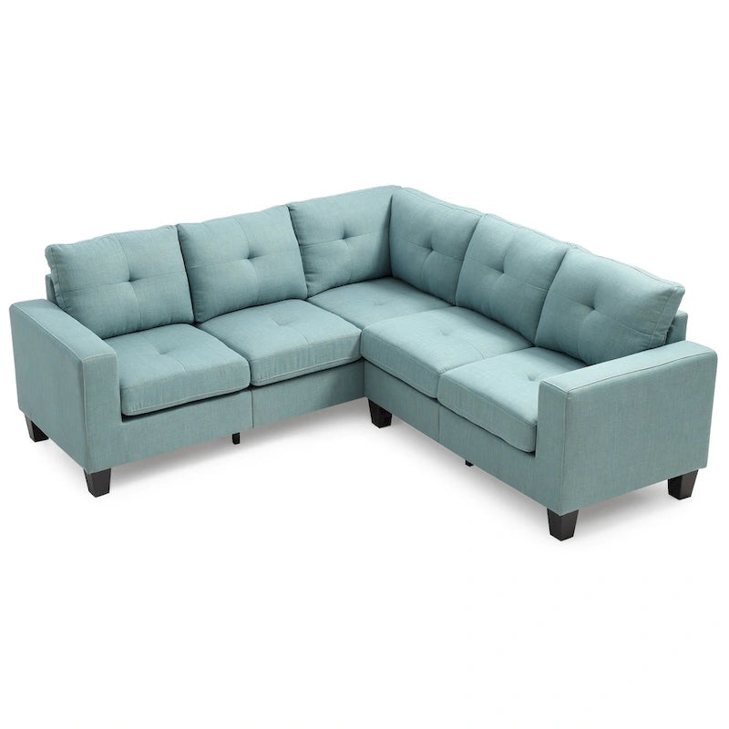 Newbury Twill Fabric Sectional Sofa